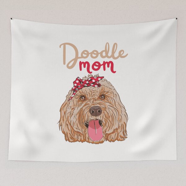 Item preview, Doodle Mom Goldendoodle Dog Lover Art designed and sold by MrEddie10.