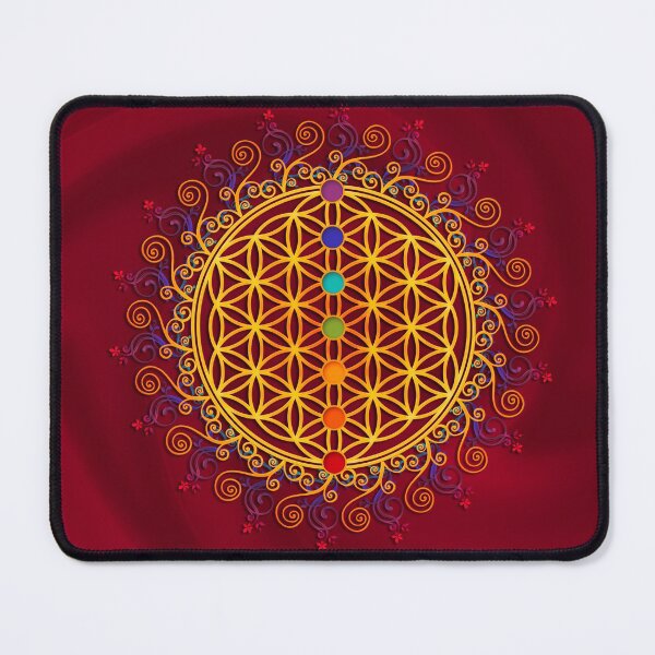 Item preview, FLOWER OF LIFE, CHAKRAS, SPIRITUALITY, YOGA, ZEN,  designed and sold by nitty-gritty.