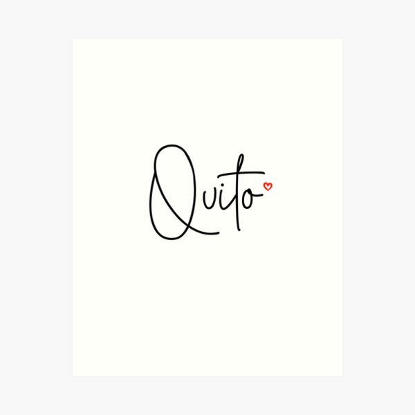 Quito Art Print