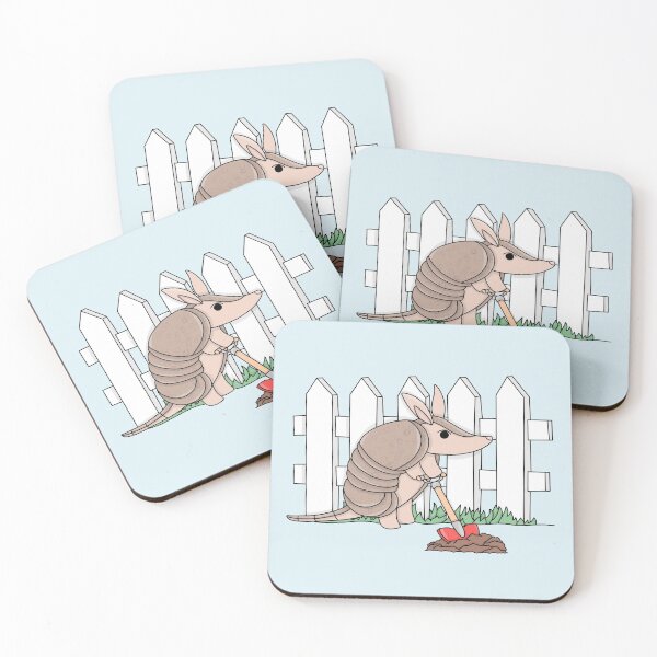 Item preview, armadillo shoveling  designed and sold by ToriRoux.