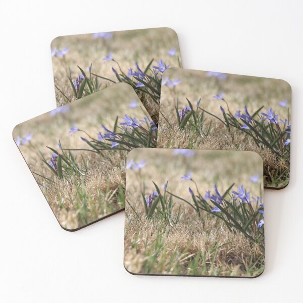 Item preview, Early Springtime Field with Glory of the Snow Blue Flowers  designed and sold by JariHawk.