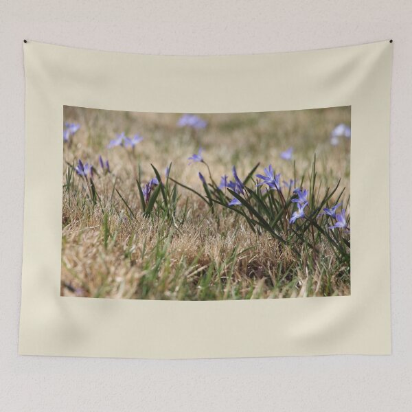 Item preview, Early Springtime Field with Glory of the Snow Blue Flowers  designed and sold by JariHawk.
