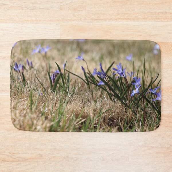 Item preview, Early Springtime Field with Glory of the Snow Blue Flowers  designed and sold by JariHawk.