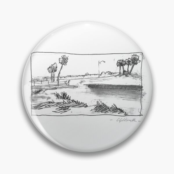 Item preview, Ink Sketch of a Beach in Florida designed and sold by GoldsmithGifts.