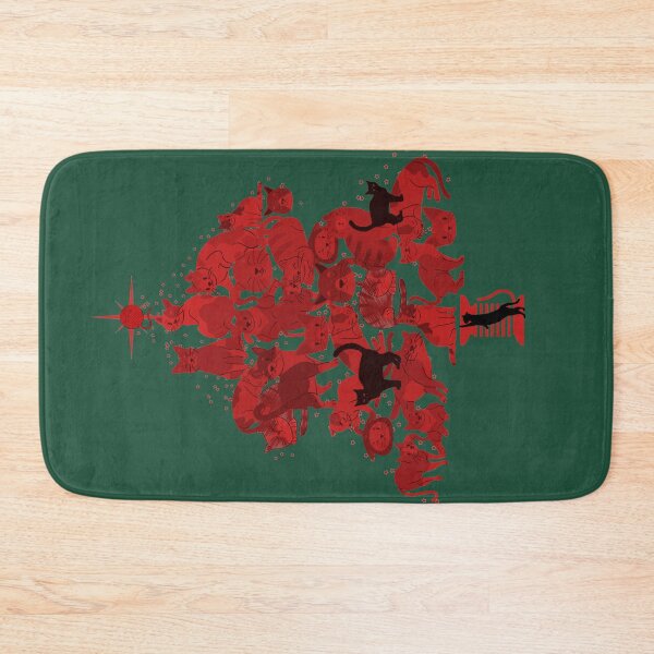 Item preview, Sweet Christmas Cats Tree in Red designed and sold by joanaoberg.