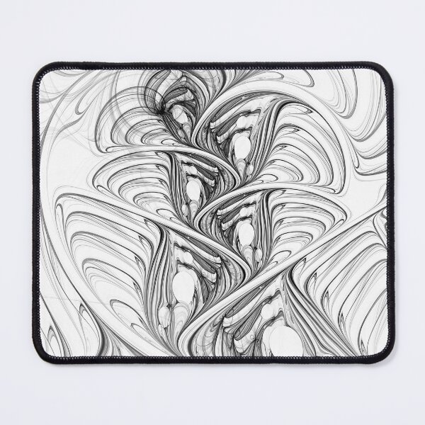 Item preview, Psytrance Design - Psychedelic Abstract Fractal - Ink 02 - Black on White designed and sold by JordanHolmes.