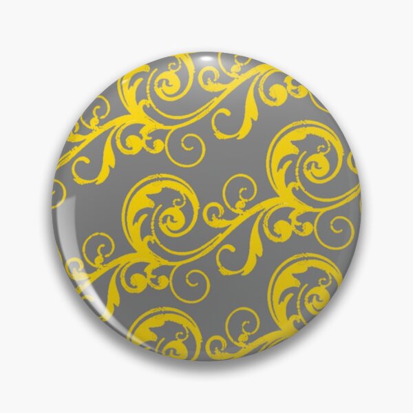 Item preview, DECORATIVE GREY & GOLD ROLLING SCROLLS ART designed and sold by sharlesart.