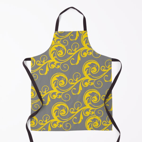 Item preview, DECORATIVE GREY & GOLD ROLLING SCROLLS ART designed and sold by sharlesart.