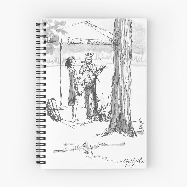 Item preview, Ink Sketch Musicians During Art Festival designed and sold by GoldsmithGifts.