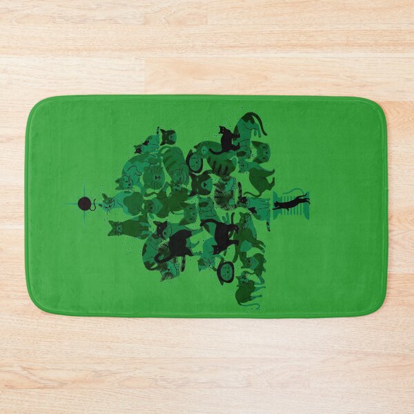 Item preview,  Sweet Christmas Cats Tree in Green designed and sold by joanaoberg.