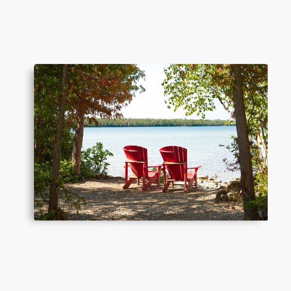 Sit by the lake Canvas Print