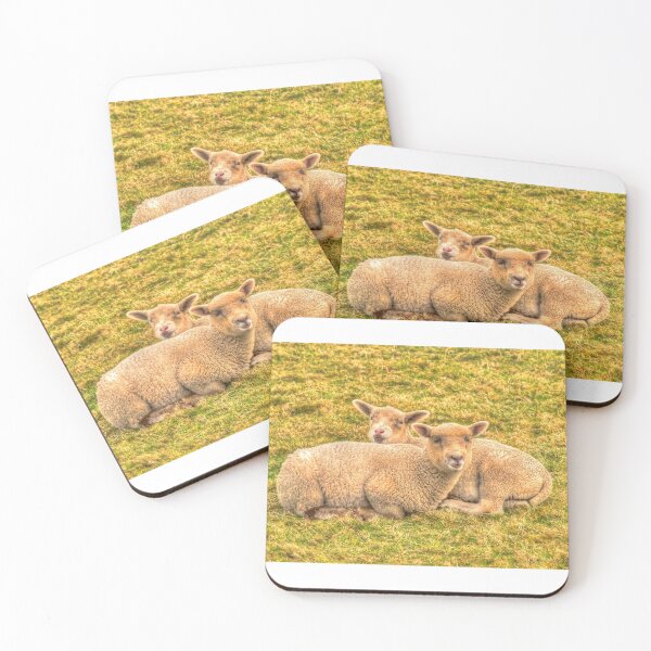 Item preview, Two Sheep Together Snuggled Up in Field designed and sold by acceleratorhams.
