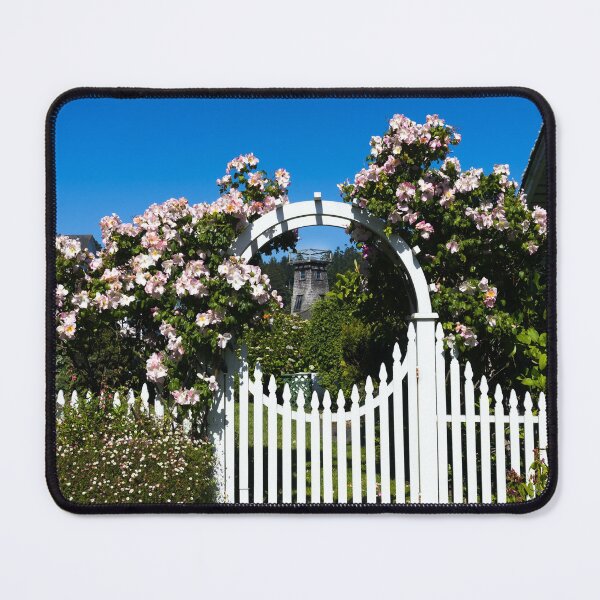 Item preview, Garden gate in Mendocino, an unincorporated community in Mendocino County, California designed and sold by OrcaNature.