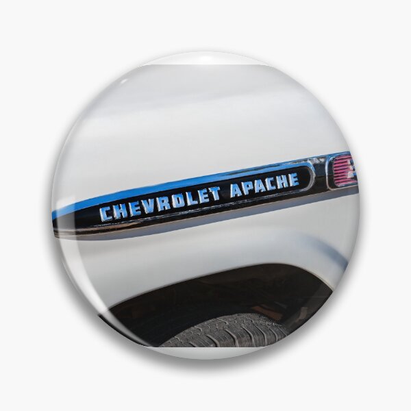 Item preview, 1959 White Chevy Pick Up Truck Apache Hood Ornament designed and sold by RichFrancoCars.