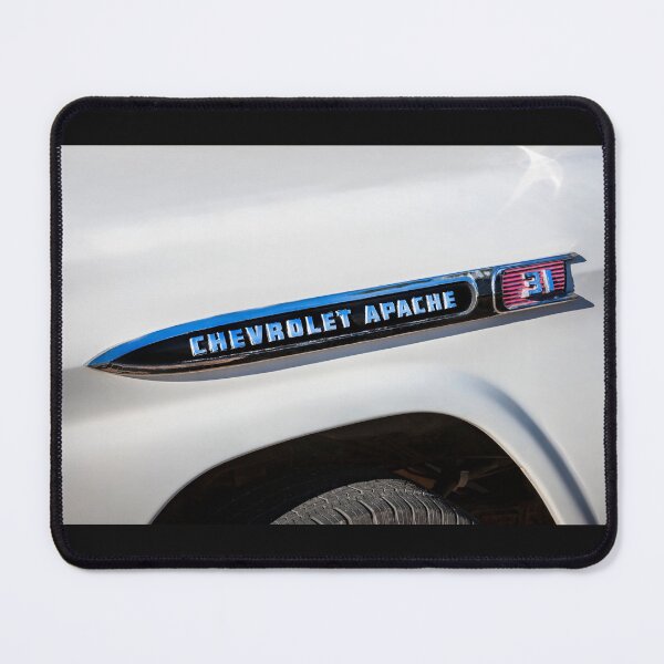 Item preview, 1959 White Chevy Pick Up Truck Apache Hood Ornament designed and sold by RichFrancoCars.