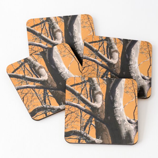 Item preview, Sycamore Tree with Orange Sky  designed and sold by JariHawk.
