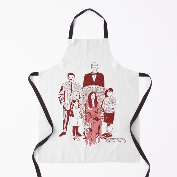 Item preview, the addams family tee white designed and sold by Nesil Kalenderoglu Bossert.