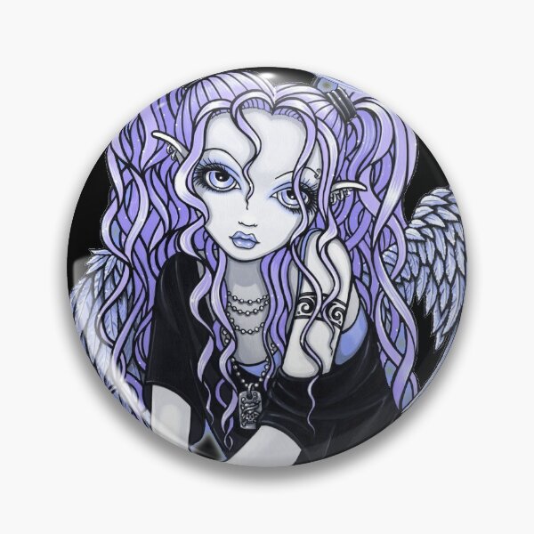 Item preview, Angelina Gothic Violet Angel designed and sold by Myka Jelina.
