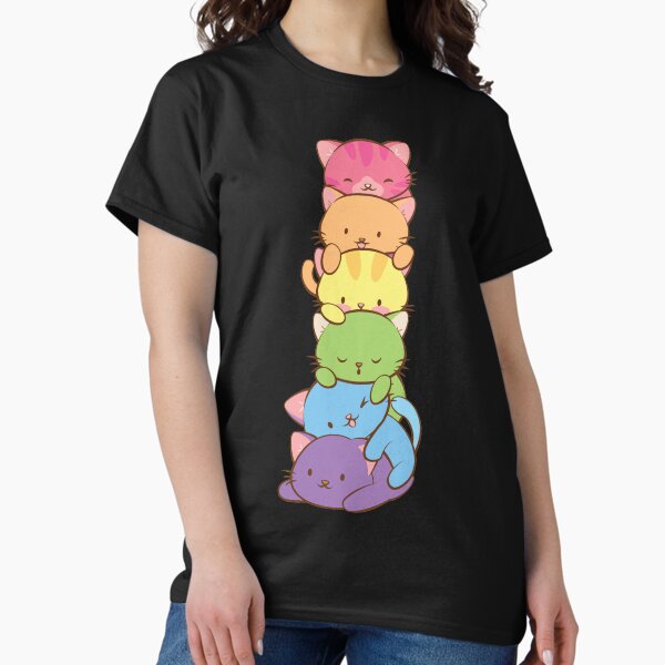 Item preview, LGBT Gay Pride Flag Kawaii Rainbow Cats designed and sold by Irene Koh.