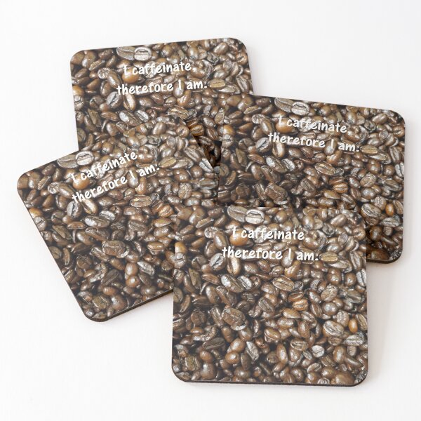 Item preview, Coffee fanatics. I caffeinate, therefore I am. designed and sold by picturedlcphoto.