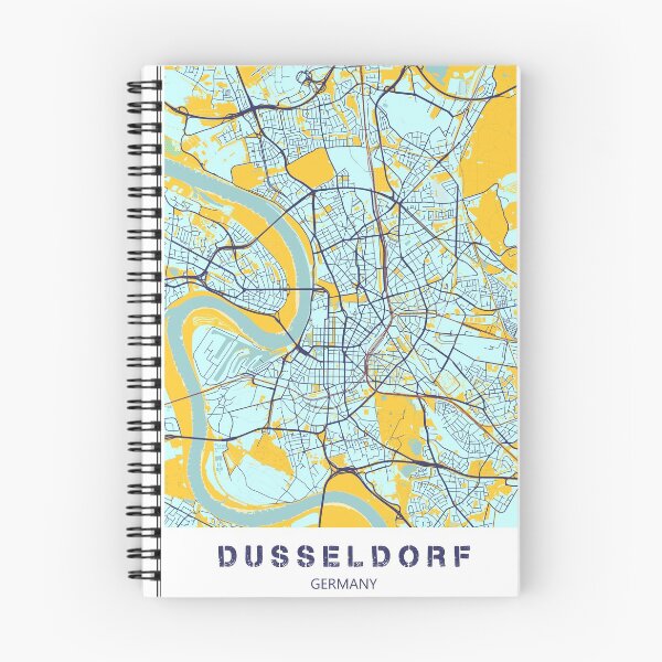 Item preview, Dusseldrof map - Allemagne City Map designed and sold by PostersProf1.