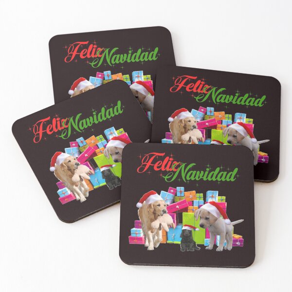 Item preview, Golden Retriever Feliz Navidad Cachorros Feliz Navidad designed and sold by joseech.