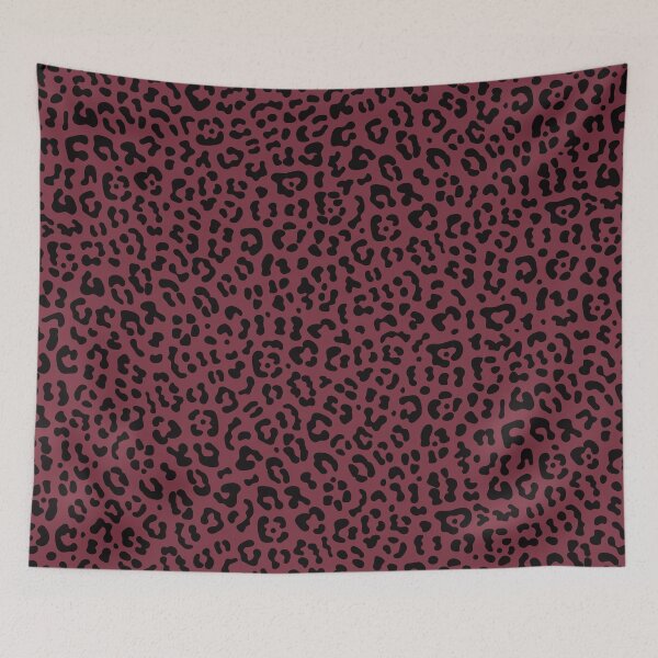 Aperçu de l'œuvre MAROON + BLACK LEOPARD créée et vendue par MerakiCreative.