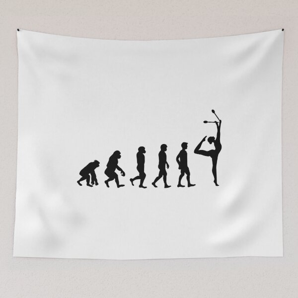 Item preview, Rhythmic Gymnastics Clubs Gymnast Evolution Funny designed and sold by TastefulTees.