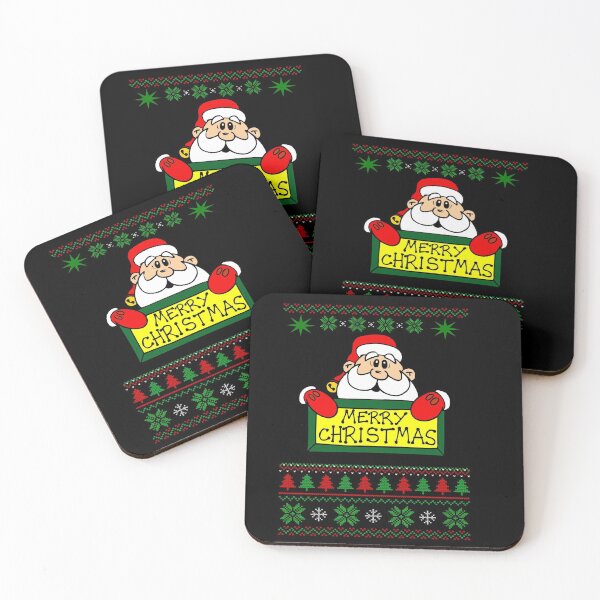 Item preview, UGLY CHRISTMAS SWEATER : Santa with Trees  Print designed and sold by posterbobs.