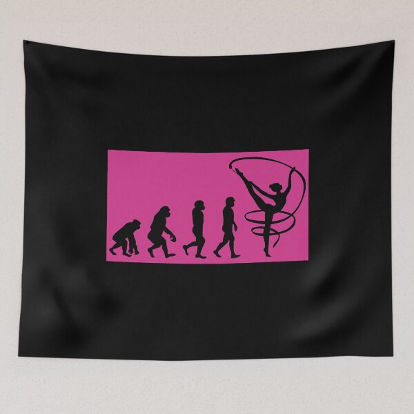Item preview, Rhythmic Gymnastics Ribbon Gymnast Evolution Funny designed and sold by TastefulTees.