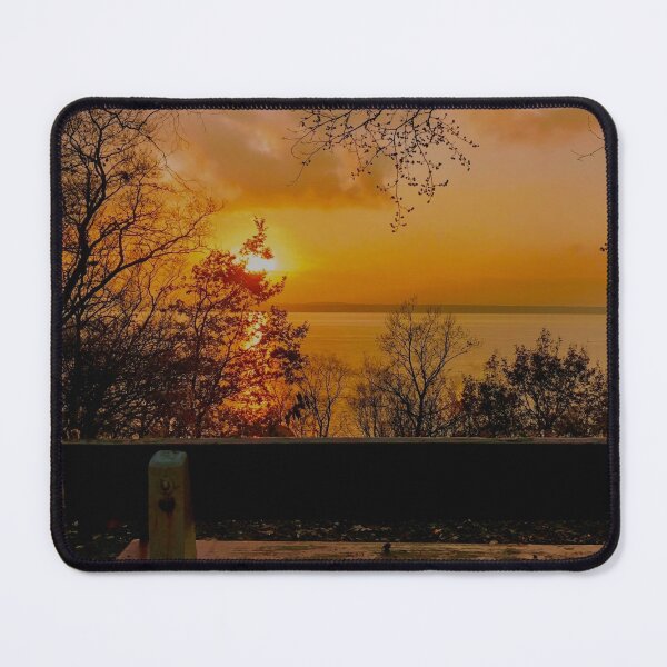 Item preview, A bench with a view during sunset designed and sold by HenrikGPhoto.