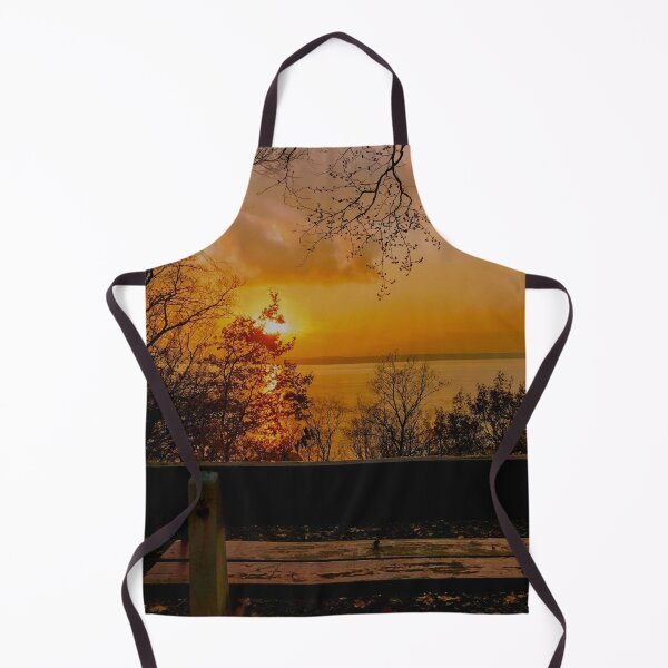 Item preview, A bench with a view during sunset designed and sold by HenrikGPhoto.