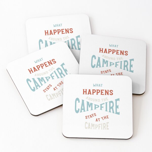 Item preview, Funny Camping Phrase What Happens Around the Campfire designed and sold by whyitsme.