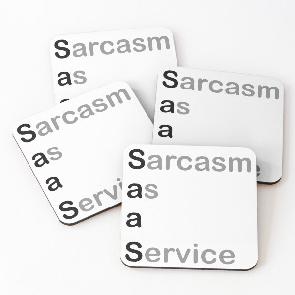 Item preview, Sarcasm As A Service (SaaS) designed and sold by UXpert.