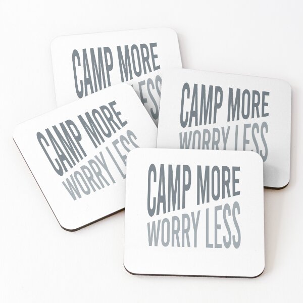 Item preview, Camping Phrase Camp More, Worry Less. designed and sold by whyitsme.