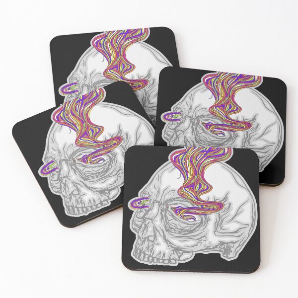Item preview, Gray Trippy Skulls designed and sold by GabrielaTot.