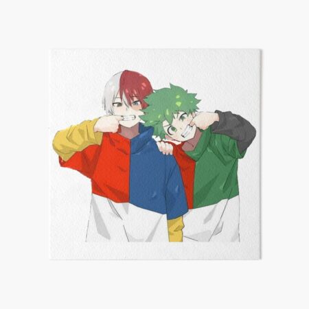 Tododeku Couple Gay My Hero Academia Anime Yaoi Graphic Art Board Print By ValentinaGraphs