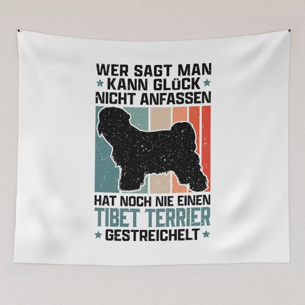 Item preview, Tibetan Terrier happiness touching Tibetan dog designed and sold by madgrfx.