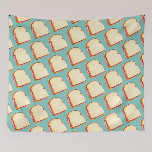 Item preview, Bologna Sandwich Pattern - Blue designed and sold by Kelly  Gilleran.