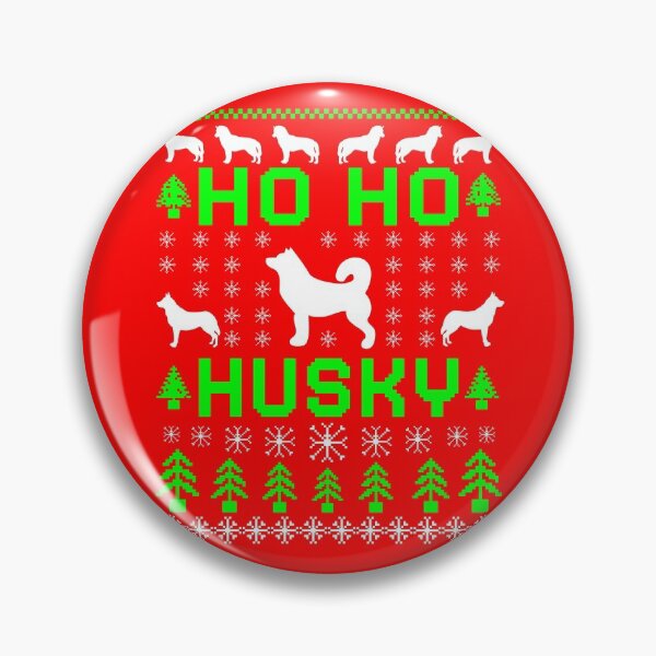 Item preview, Ho Ho Husky, Christmas Dog Husky Pattern designed and sold by ACC .