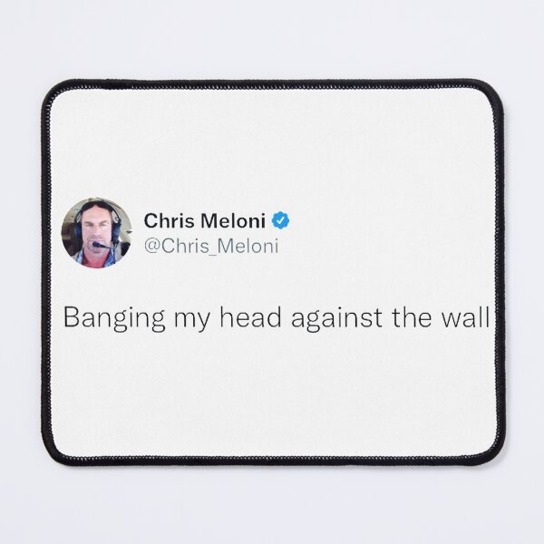 Item preview, banging my head against a wall (white bg) designed and sold by agusta-.