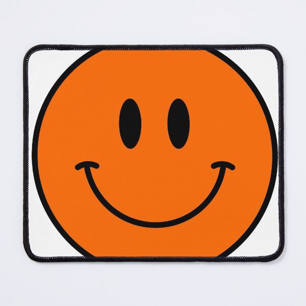 Item preview, 111 Safety Orange (Blaze Orange) Happy Face :) Smiley | #ff6700 designed and sold by YourSmileyFace.