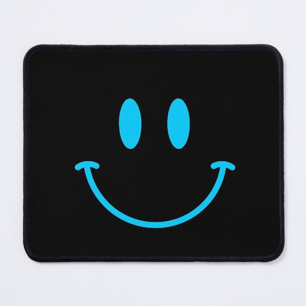 Item preview, 089 Vivid Sky Blue Happy Face :) Smiley Transparent designed and sold by YourSmileyFace.