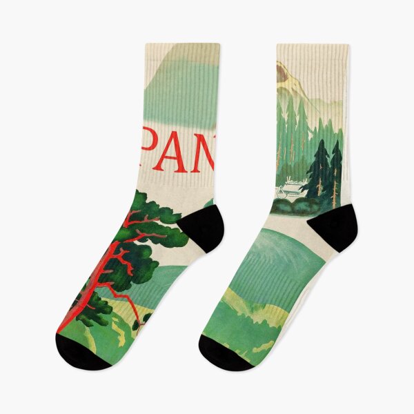 Item preview, Vintage Japan Travel Poster designed and sold by royalblewitup.
