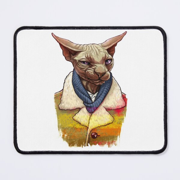 Item preview, sphinx in a sheepskin coat designed and sold by Niti-Niti.