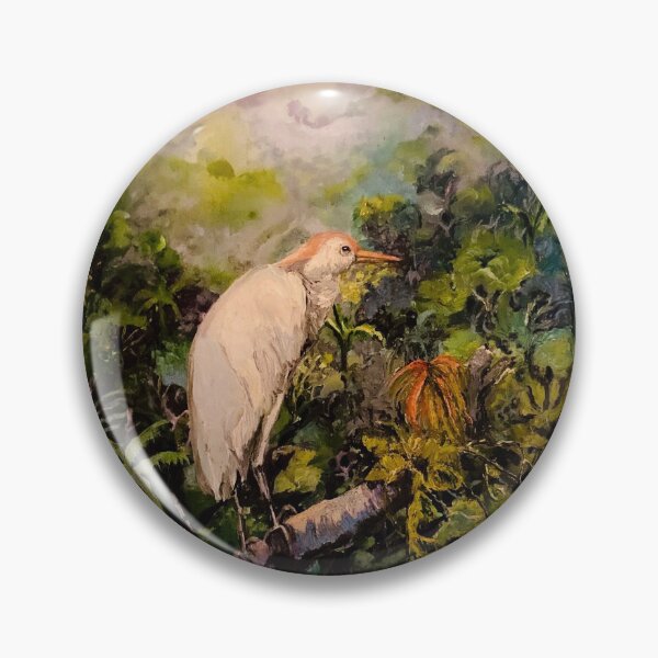 Item preview, Cattle Egret of Ecuador designed and sold by Janice Schiff.