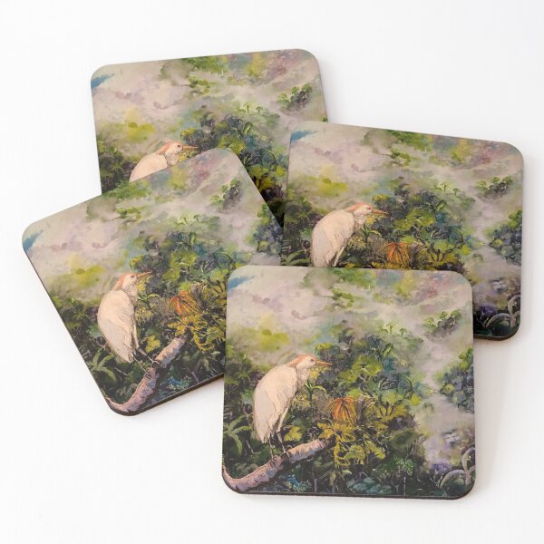 Item preview, Cattle Egret of Ecuador designed and sold by Janice Schiff.