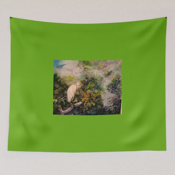 Item preview, Cattle Egret of Ecuador designed and sold by Janice Schiff.