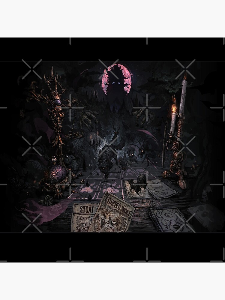 "Inscryption Psychological Final Boos 1st Act Art Horror Raven Card Game Halloween Scary Spooky