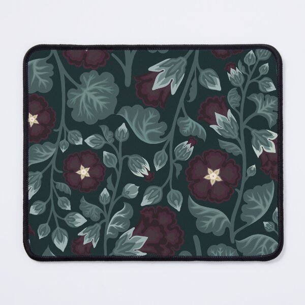 Item preview, Black Hollyhocks Flowers designed and sold by Fabrr.design.
